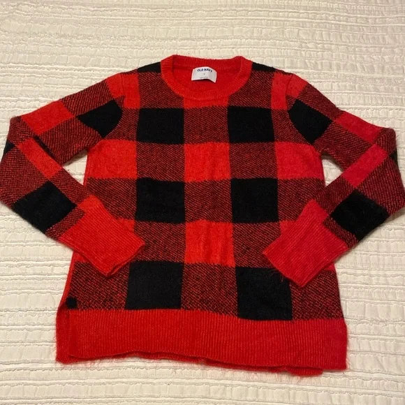 Old Navy Sweaters Old Navy Buffalo Plaid Christmas Sweater